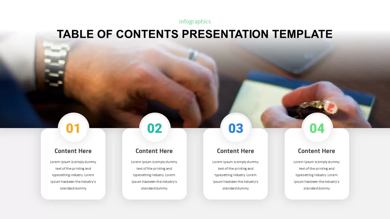 Table Of Content PowerPoint Template