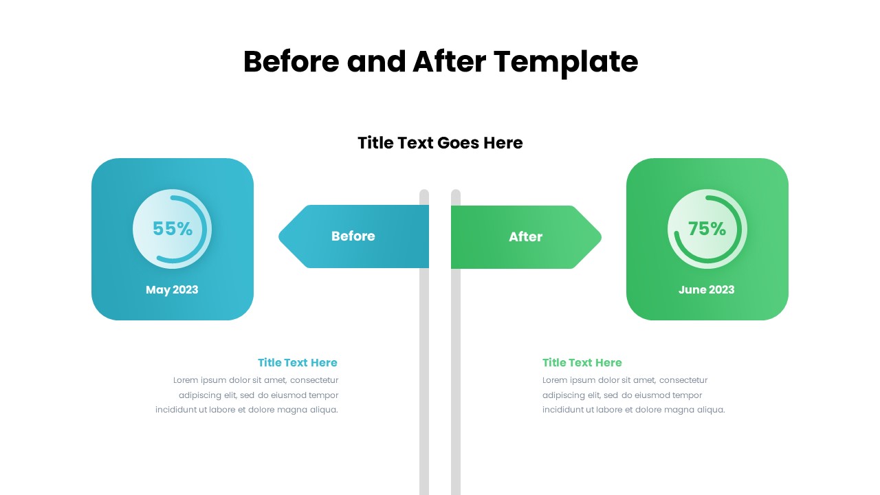 Before And After Powerpoint Template Slides Free