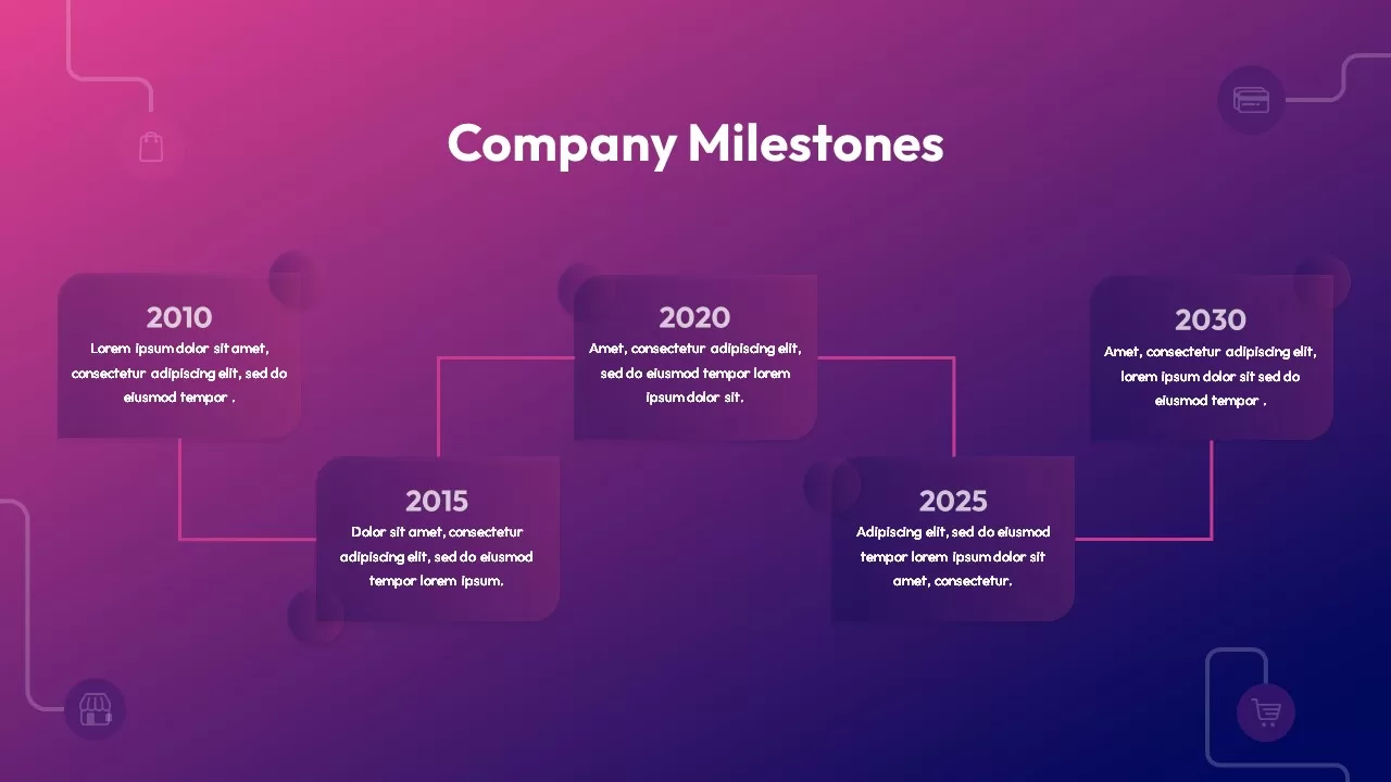 company-milestones-ecommerce-powerpoint-template