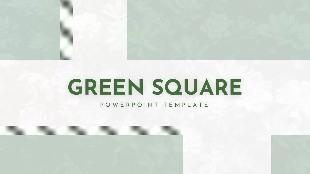 green-square-powerpoint-template