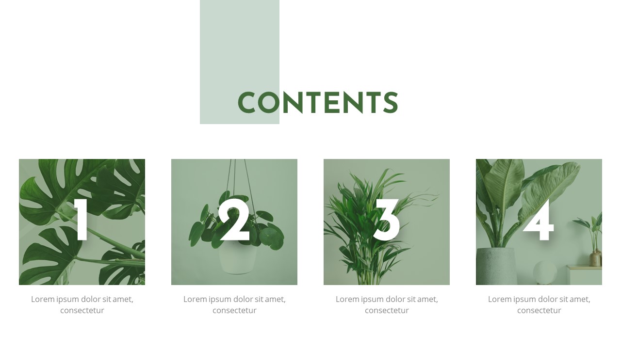 Green Square Business PowerPoint Template