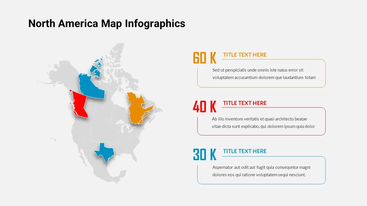 north america map infographics