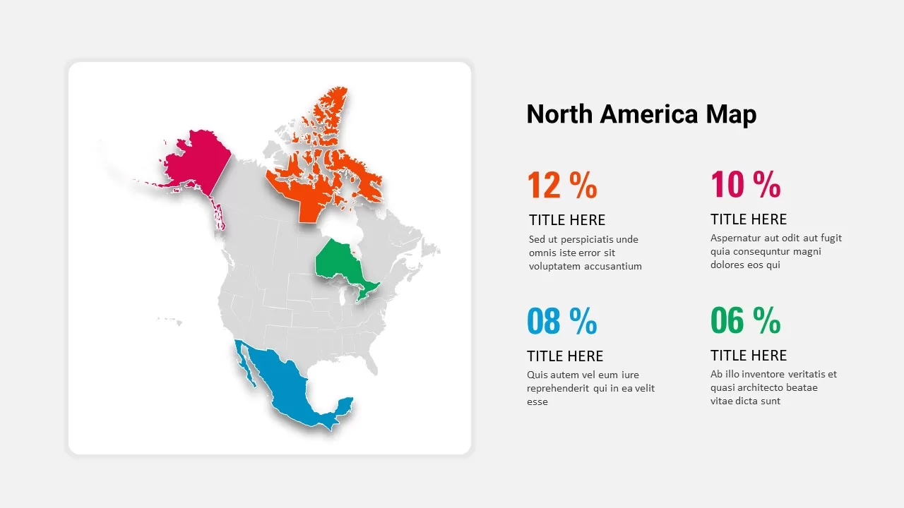 north america ppt template