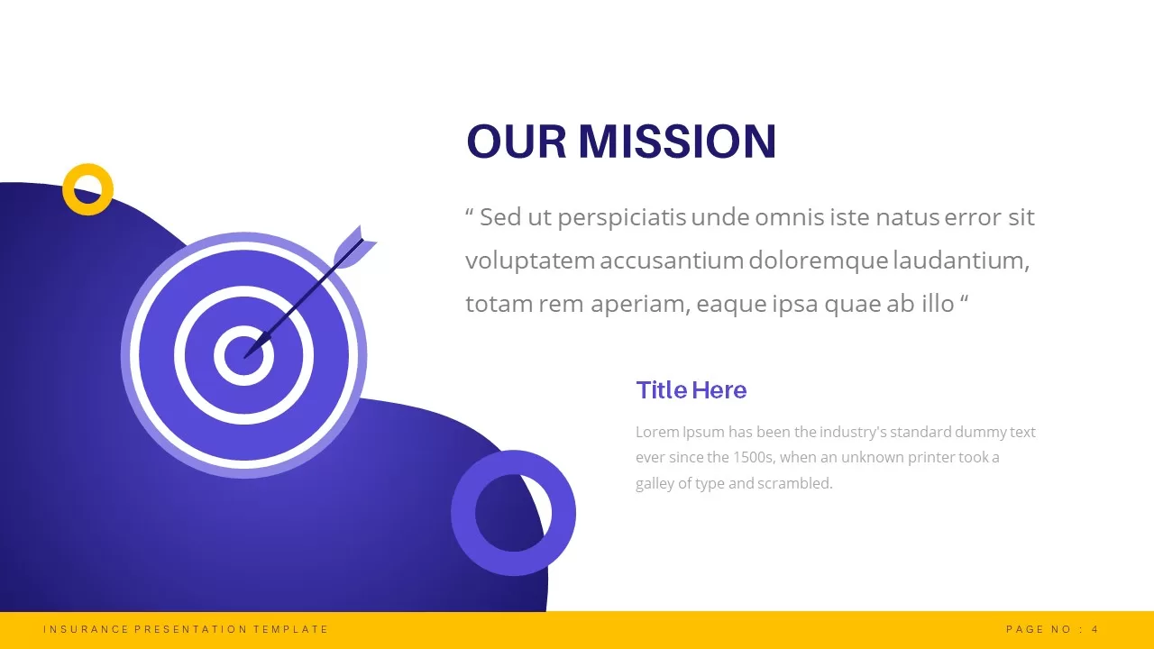 our-mission-insurance-powerpoint-template