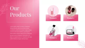 our-products-pink-white-powerpoint-template