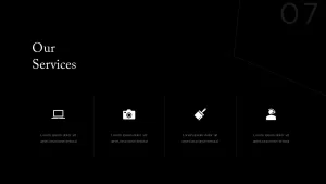 our-services-black-background-powerpoint-template