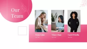 our-team-pink-white-powerpoint-template