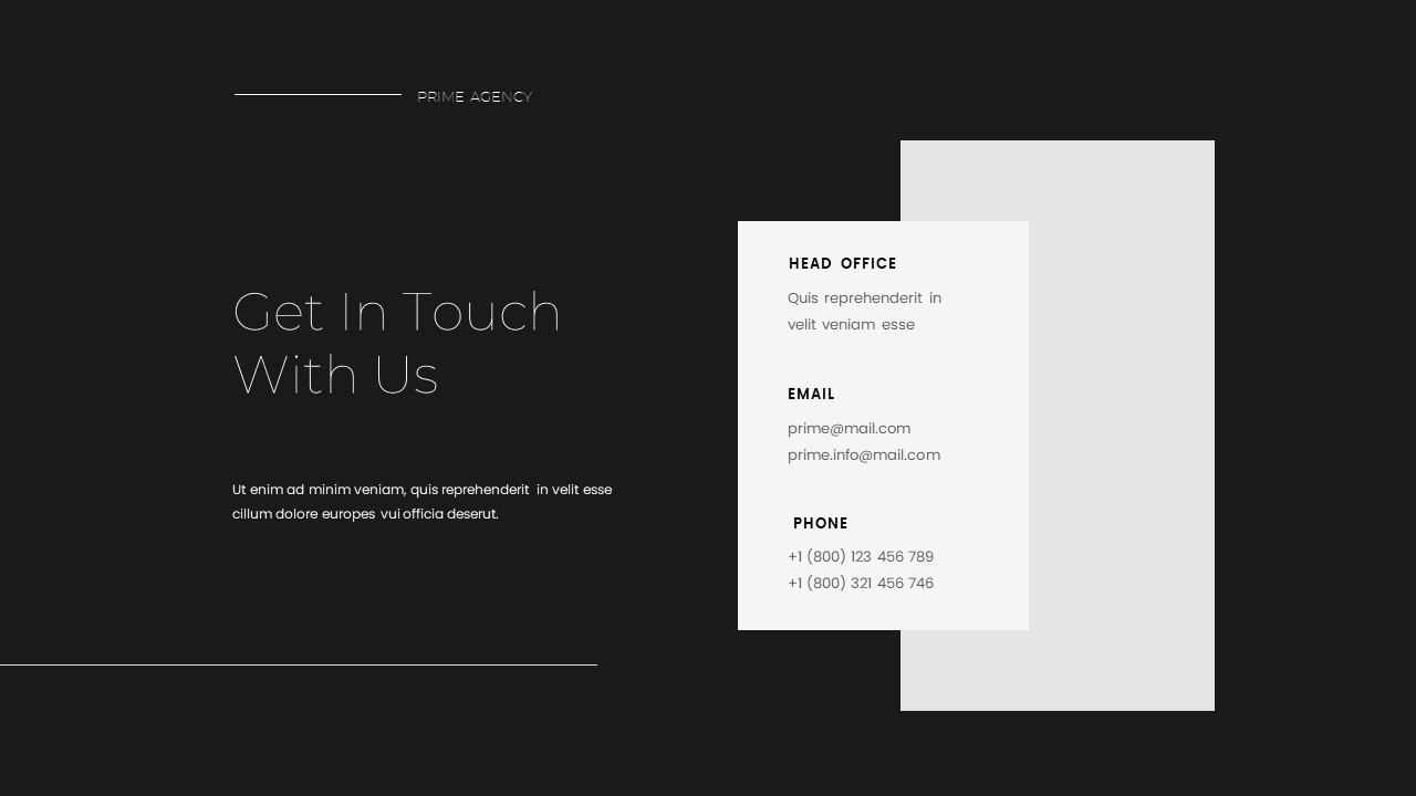 Black And White Business Company Profile Template Slidebazaar
