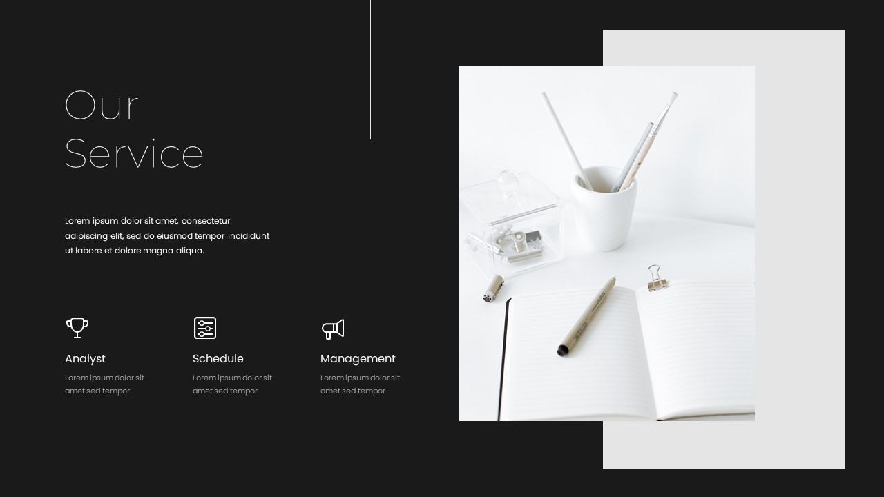 Black And White Business Company Profile Template Slidebazaar