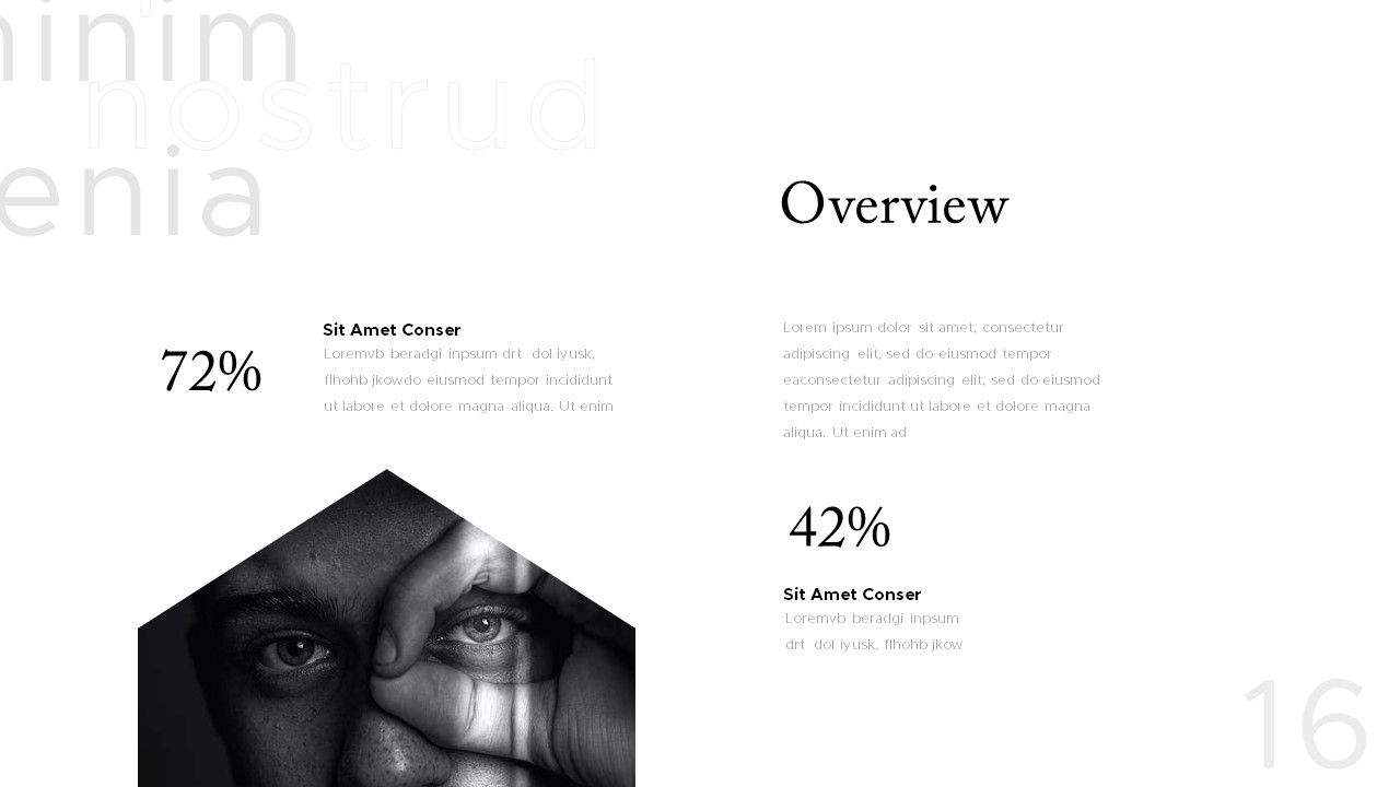 Black and White Presentation Template