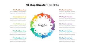 10 Step Circular Arrows Template