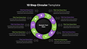 10 Step Circular Chevron Template Dark