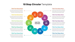 10 Step Circular Presentation Template