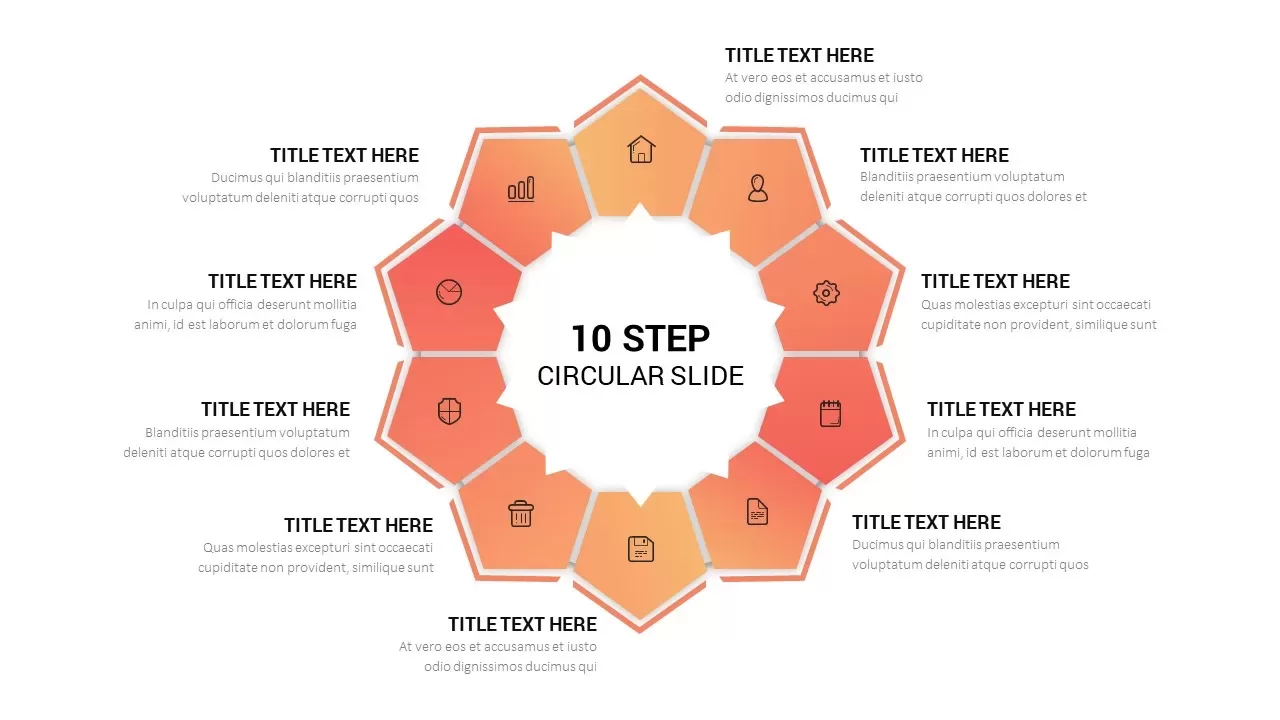 10 Step Circular Slide Template