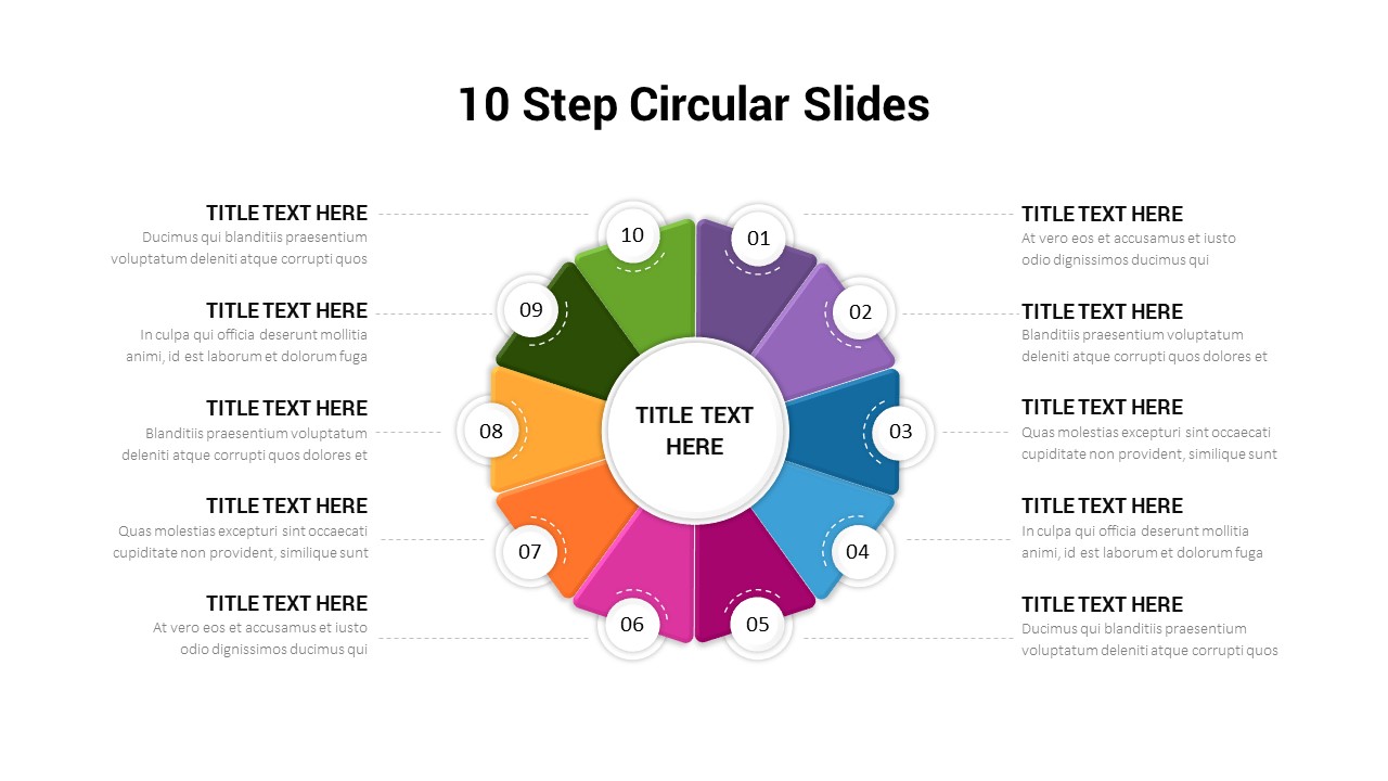 10 Step Circular Template - SlideBazaar