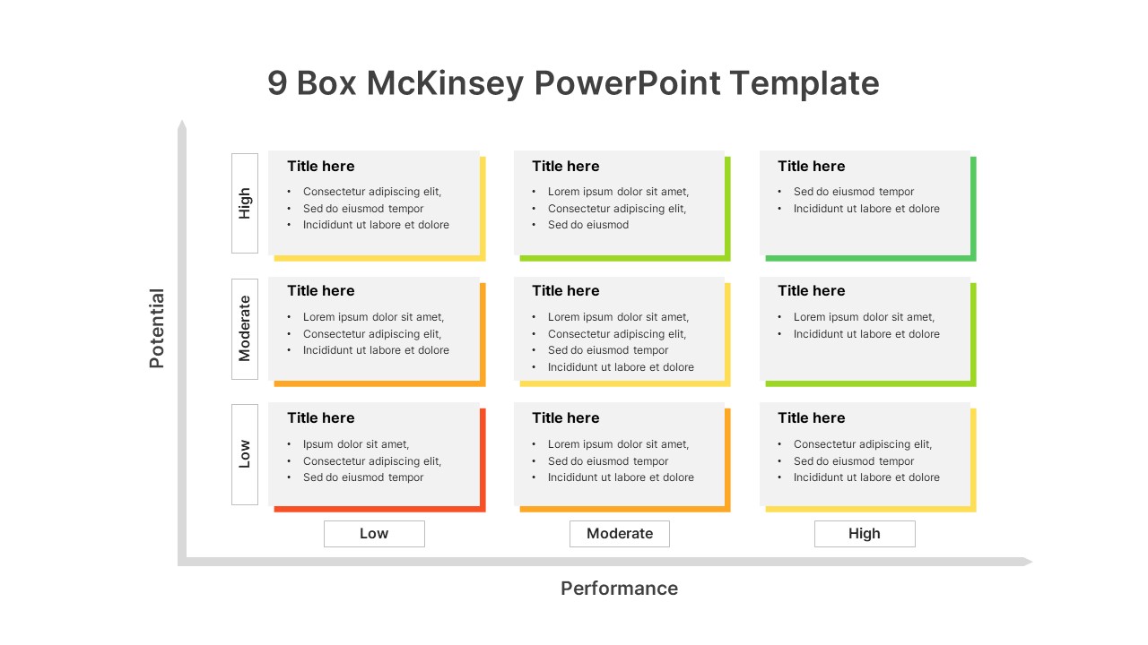 9 Box McKinsey Template SlideBazaar