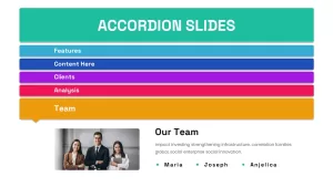 Accordion Animated Slide Team