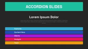 Accordion Animated Slides Dark