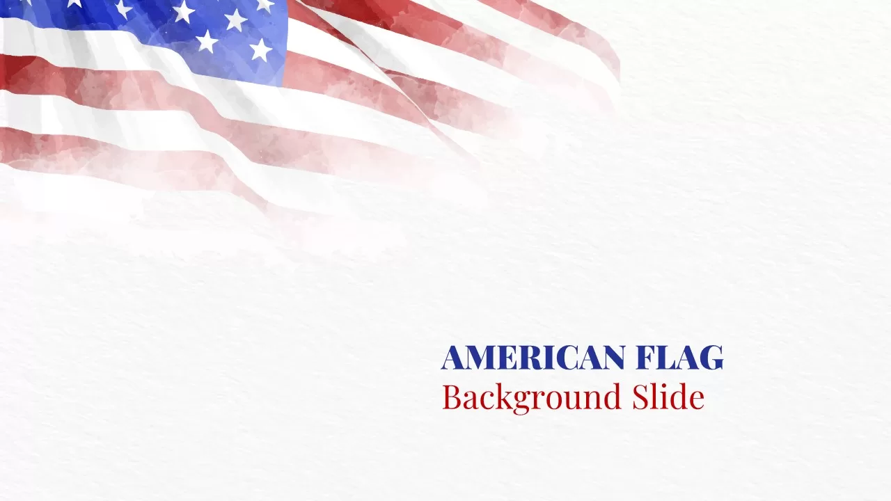 American Flag Background Slide - SlideBazaar