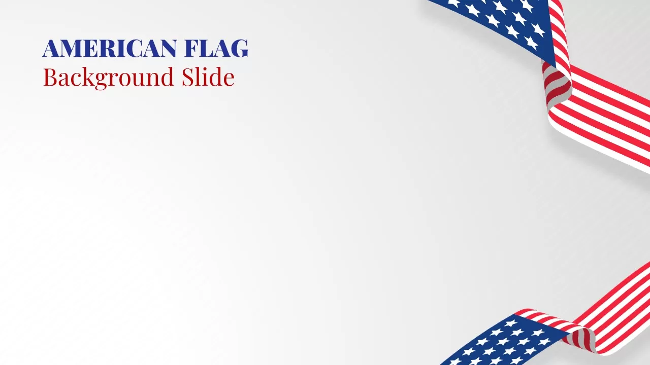 American Flag Background Template
