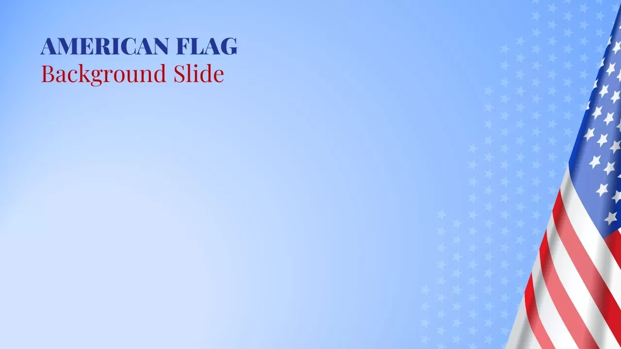 American Flag Background for Presentation