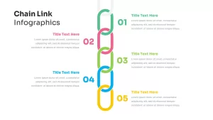 5 Step Chain Link Infographic Template