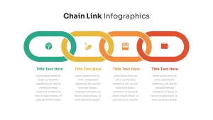 4 Stage Chain Link Infographics