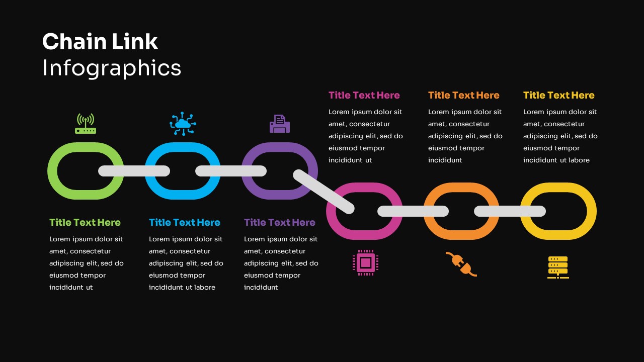 Chain Link Presentation Template SlideBazaar Chain Link Presentation Template SlideBazaar