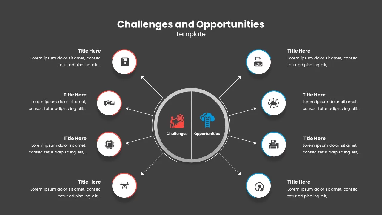 Challenges and Opportunities Template Dark