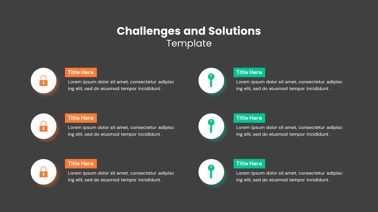 Challenges And Solutions PowerPoint Template - SlideBazaar