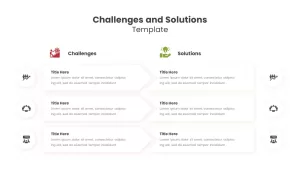 Challenges and Solutions Template for PowerPoint