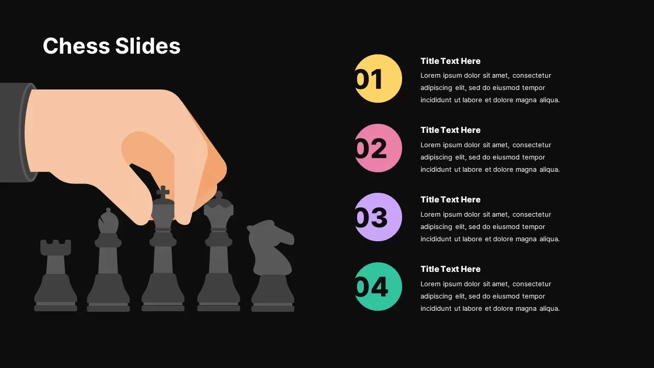 Chess Slide Template Dark