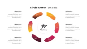 6 Step Circle Arrows Infographics