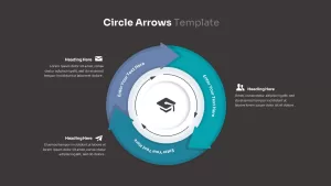 Circle Arrows Template Dark