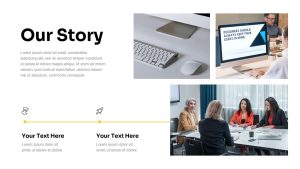 Clean Theme Business Presentation Template Story