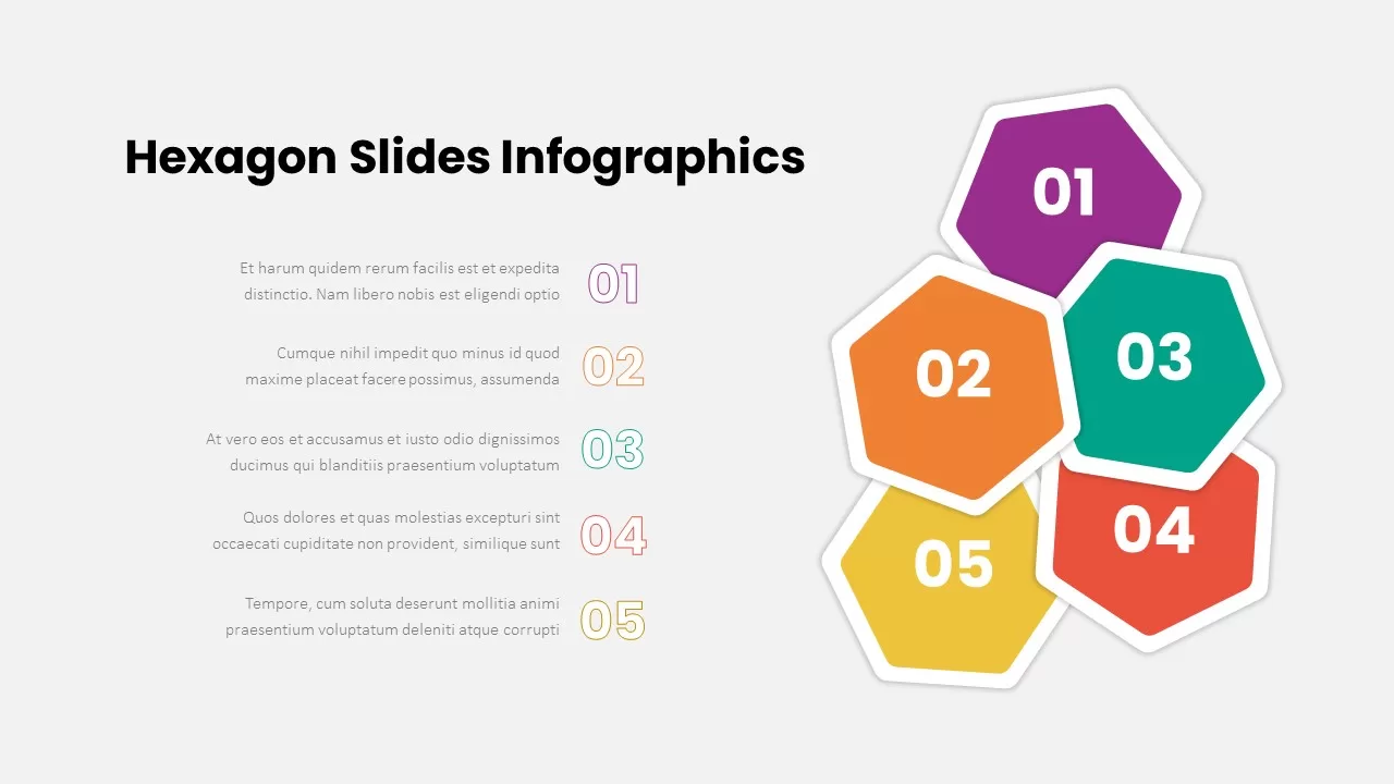 Free Hexagon Slide Infographics