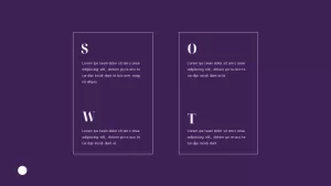 Grofler Purple SWOT Presentation Template