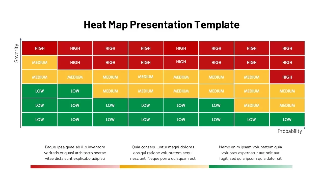 Heat Map Infographics Template