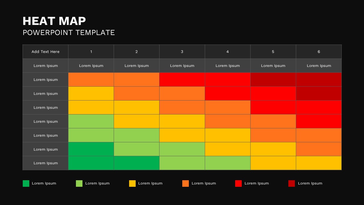 Heat Map Template for Presentation SlideBazaar