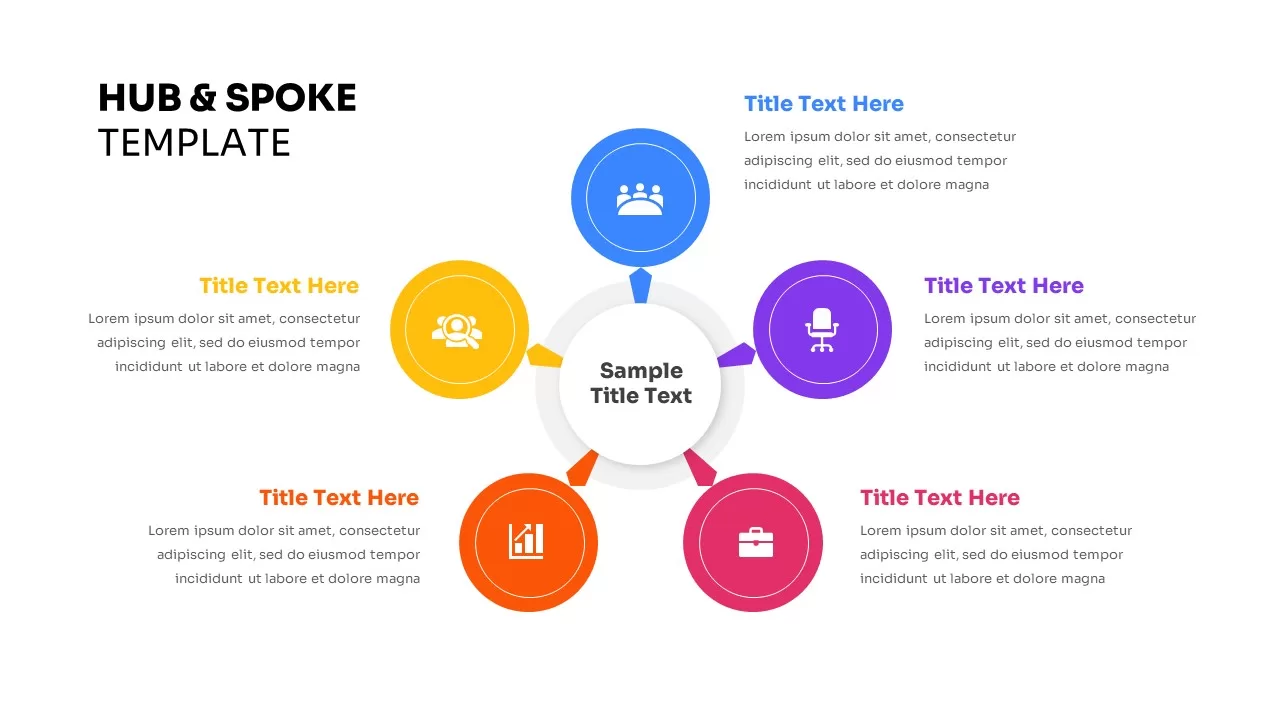 Hub And Spoke PowerPoint Template