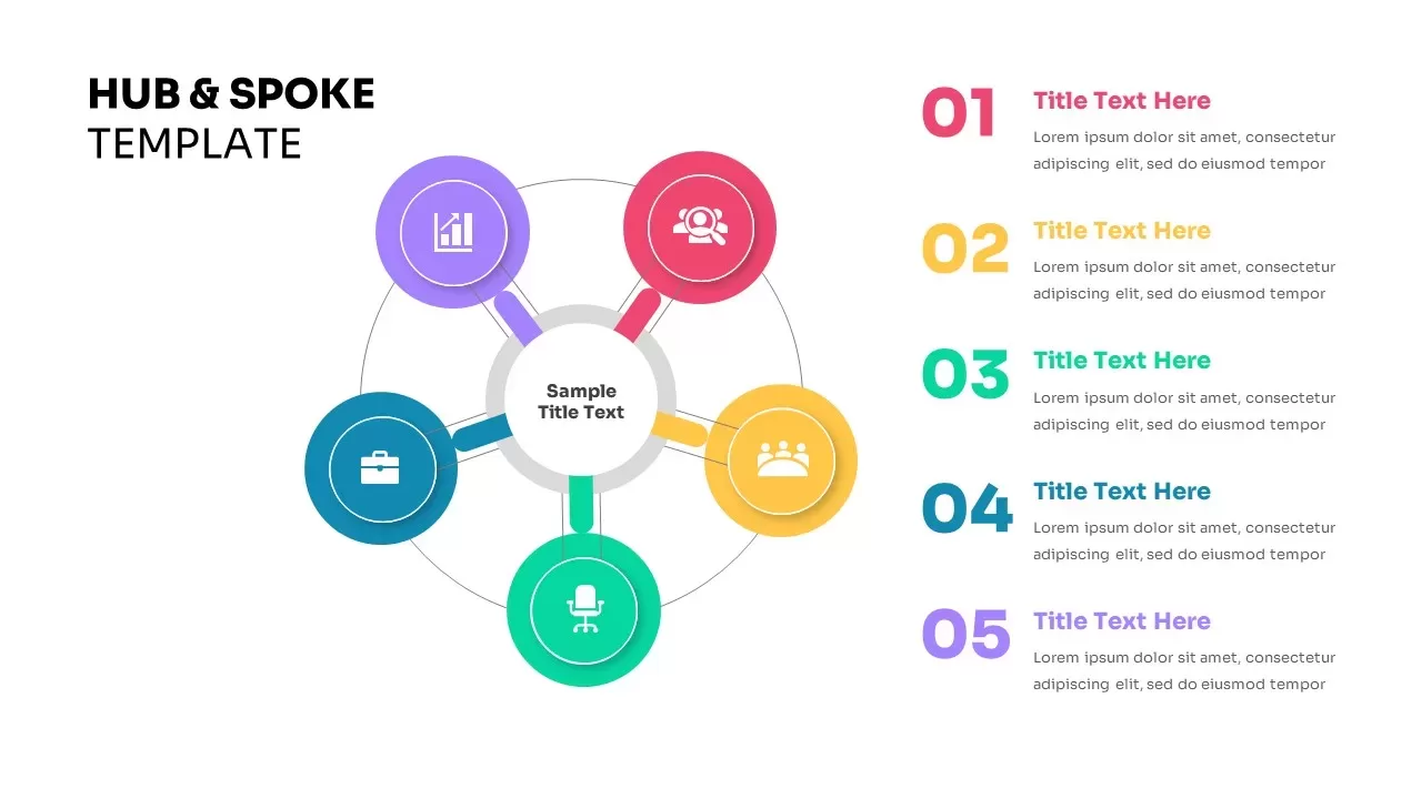 Hub And Spoke Template for PowerPoint