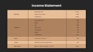 Income Statement Dark