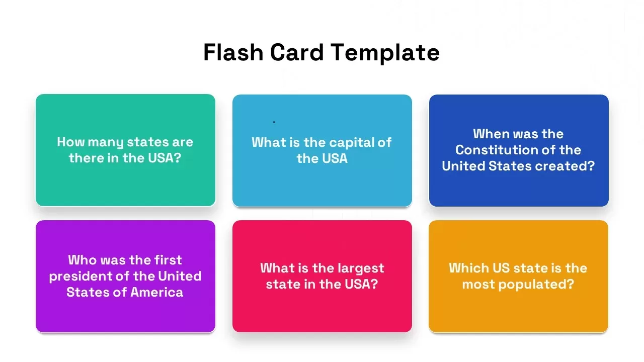 Interactive Flash Card Template