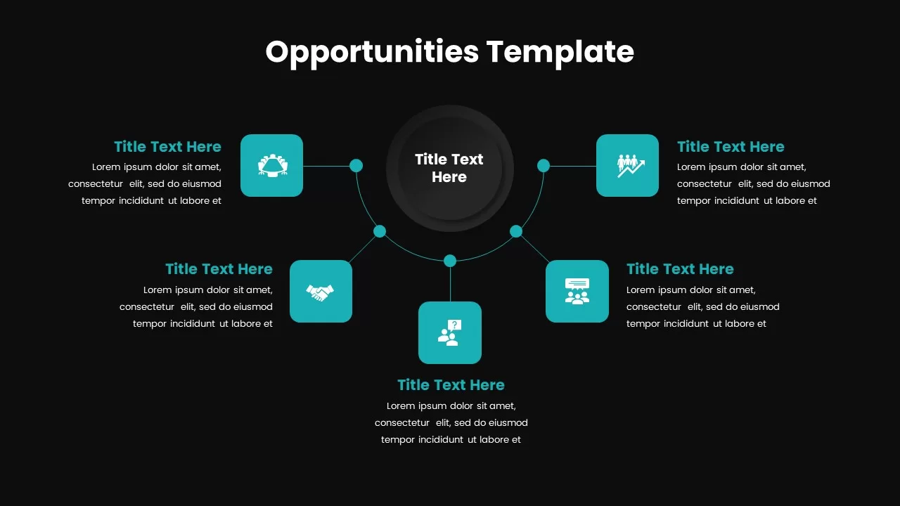 Opportunities Template for PowerPoint Dark