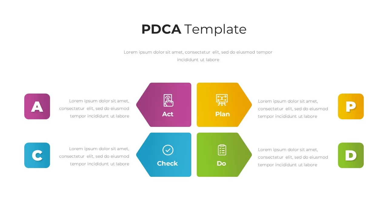 PDCA Infographic Template