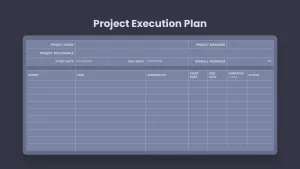 Project Plan Template PowerPoint Dark