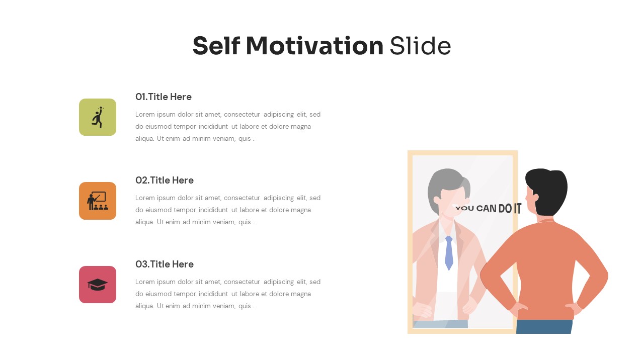 Self Motivation Slide Slidebazaar