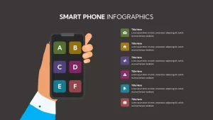 Smart Phone Infographics Dark