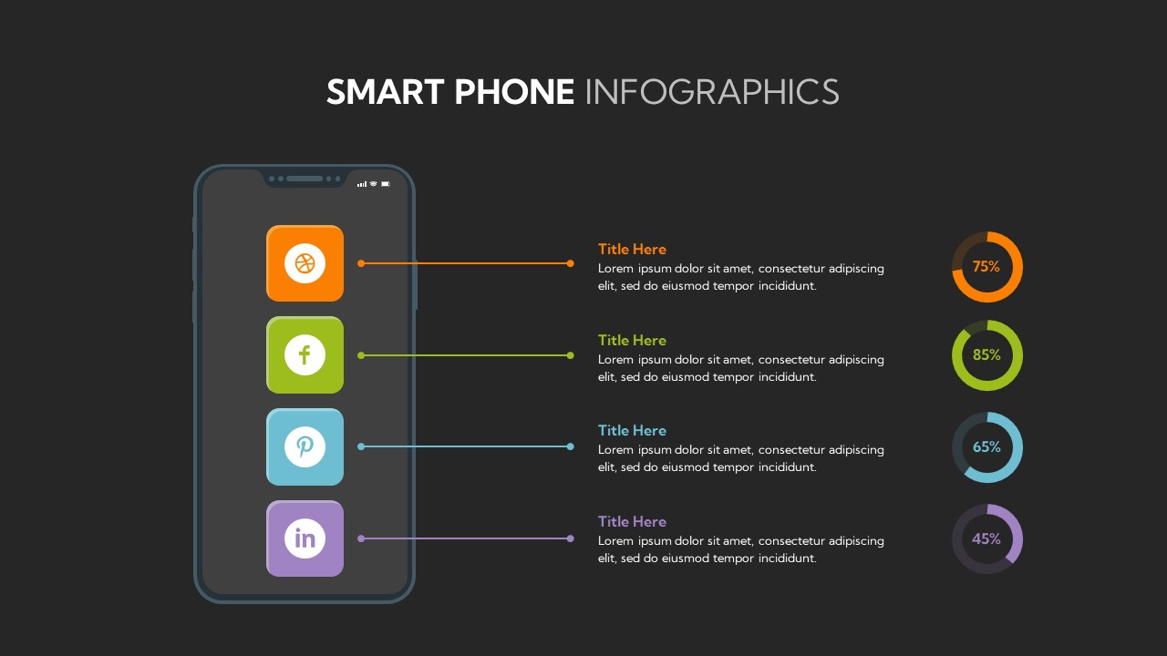 Smart Phone Infographics Template - SlideBazaar