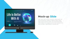 artificial intelligence mock up presentation template